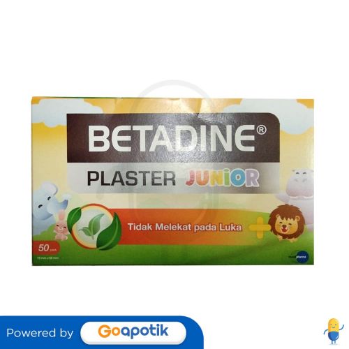 BETADINE PLASTER JUNIOR 19 X 56 MM BOX 50 PACK