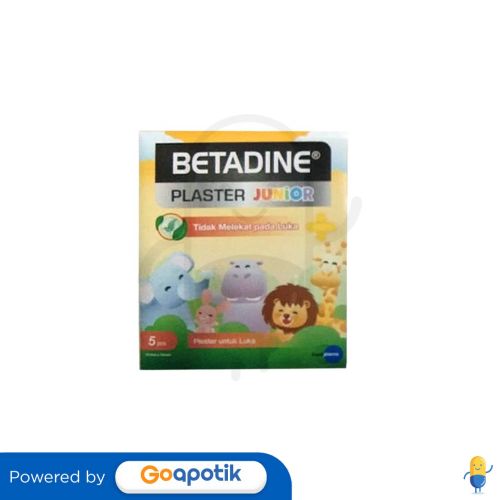 BETADINE PLASTER JUNIOR 19 X 56 MM PACK 5 LEMBAR