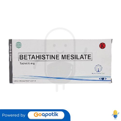 BETAHISTINE MESILATE MULIA 6 MG BOX 50 TABLET