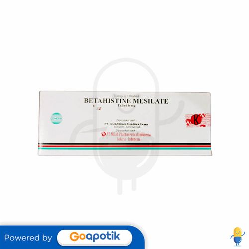 BETAHISTINE MESILATE NULAB 6 MG BOX 30 TABLET