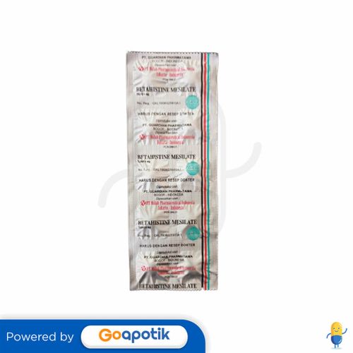 BETAHISTINE MESILATE NULAB 6 MG STRIP 10 TABLET