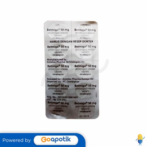 BETMIGA 50 MG TABLET