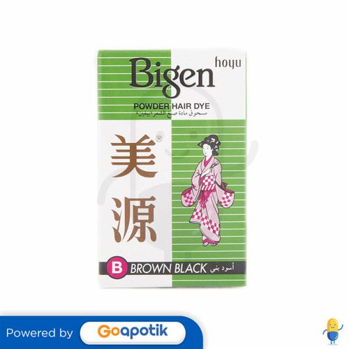 BIGEN POWDER HAIR DYE BROWN BLACK 6 GRAM