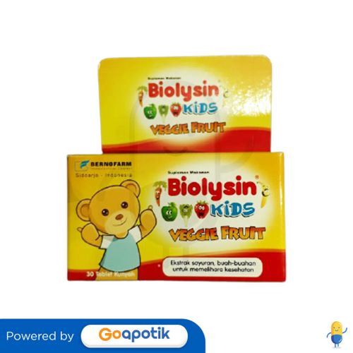 BIOLYSIN KIDS VEGGIE FRUIT BOTOL 30 TABLET