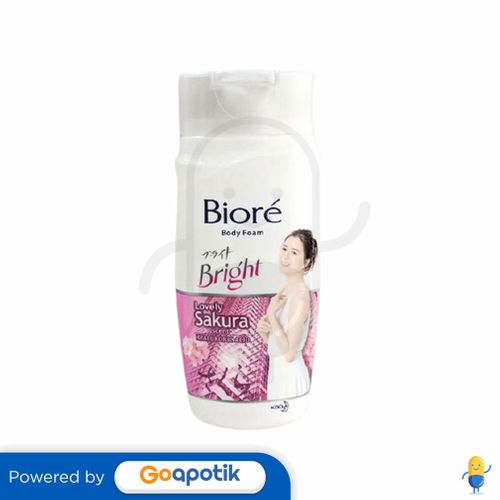 BIORE BRIGHT BODY FOAM LOVELY SAKURA 100 ML BOTOL