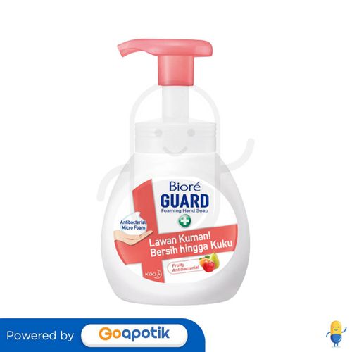 BIORE GUARD FOAMING HAND SOAP FRUITY ANTIBACTERIAL 250 ML BOTOL PUMP