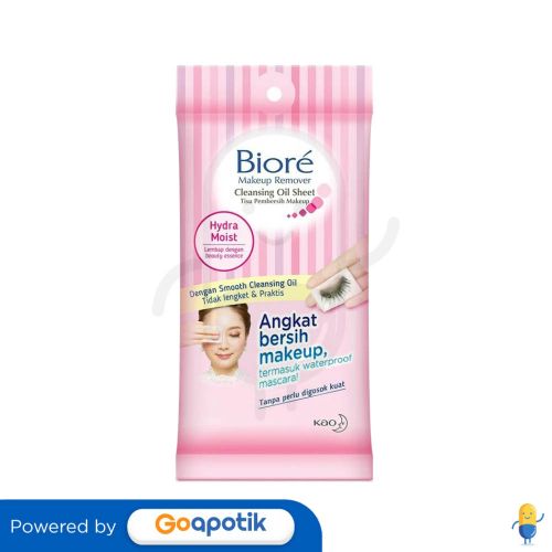 BIORE MAKEUP REMOVER CLEANSING OIL PACK 10 SHEETS