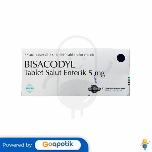 BISACODYL ETERCON 5 MG BOX 30 TABLET