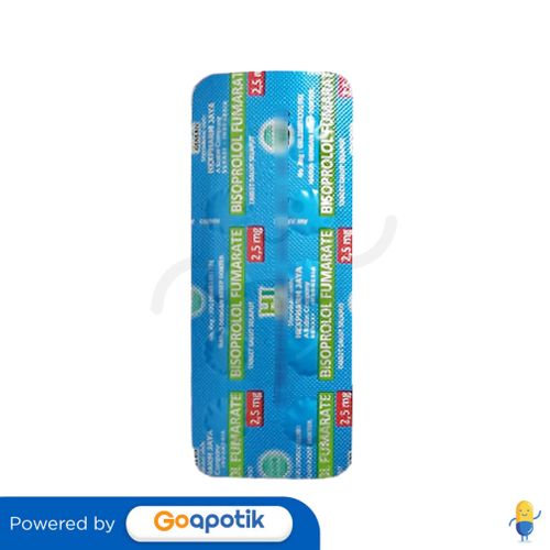 BISOPROLOL FUMARATE HEXPHARM 2.5 MG STRIP 10 TABLET