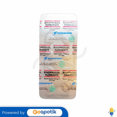 BISOPROLOL FUMARATE BERNOFARM 2.5 MG TABLET