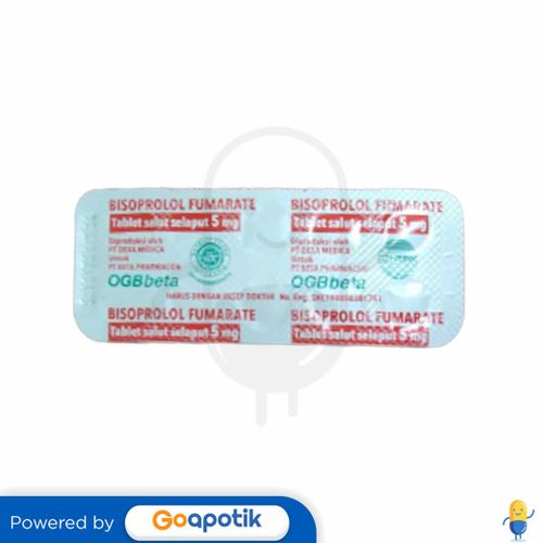 BISOPROLOL FUMARATE OGB BETA 5 MG STRIP 10 TABLET