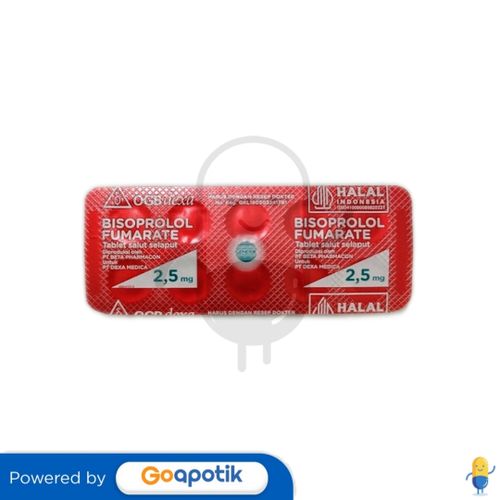 BISOPROLOL FUMARATE OGB DEXA MEDICA 2.5 MG TABLET
