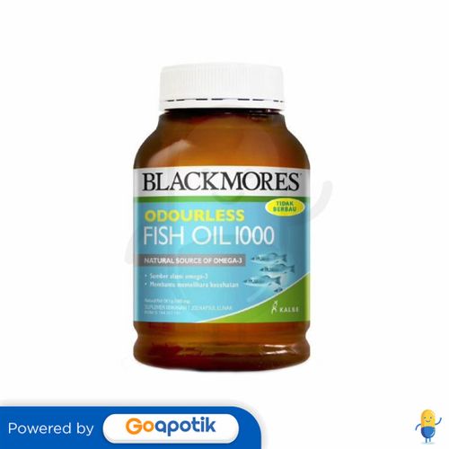 BLACKMORES ODOURLESS FISH OIL 1000 BOTOL 200 KAPSUL