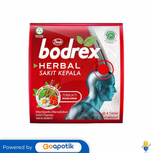 BODREX HERBAL SAKIT KEPALA STRIP 4 TABLET