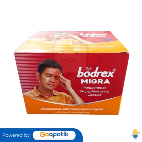 BODREX MIGRA BOX 100 TABLET