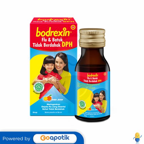 BODREXIN FLU & BATUK DPH RASA JERUK SYRUP 56 ML