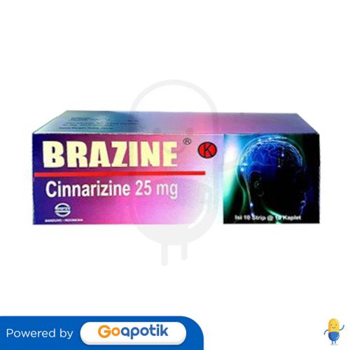 BRAZINE 25 MG BOX 100 KAPLET