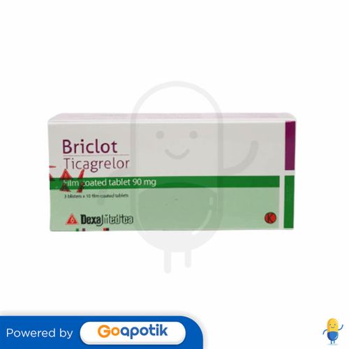 BRICLOT 90 MG BOX 30 TABLET