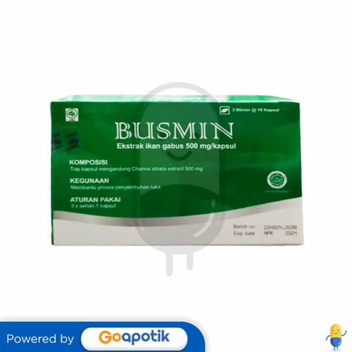 BUSMIN 500 MG BOX 30 KAPSUL