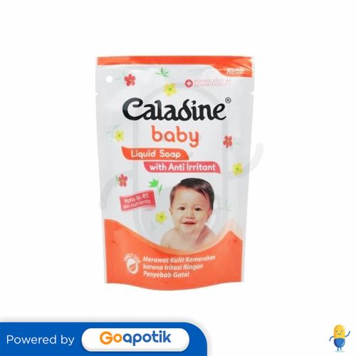 CALADINE BABY LIQUID SOAP WITH ANTI IRRITANT POUCH 100 ML