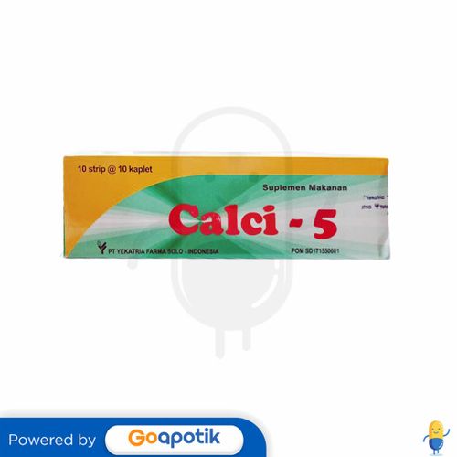 CALCI - 5 BOX ISI 100 KAPLET