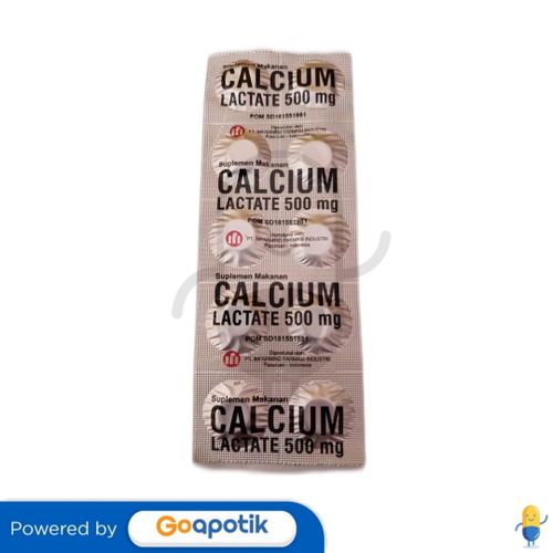 CALCIUM LACTATE IMFARMIND 500 MG STRIP 10 TABLET