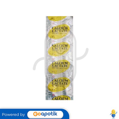 CALCIUM LACTATE PIM 500 MG STRIP 10 KAPLET