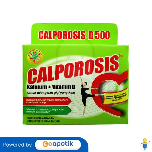 CALPOROSIS D 500 MG BOX 30 KAPLET