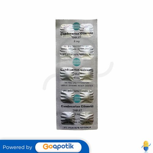 CANDESARTAN CILEXETIL PRATAPA 8 MG TABLET