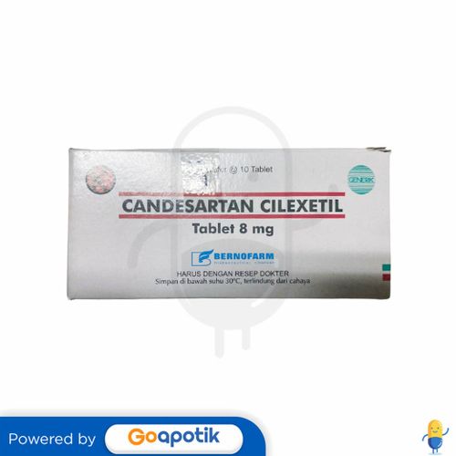 CANDESARTAN CILEXETIL BERNOFARM 8 MG BOX 100 TABLET