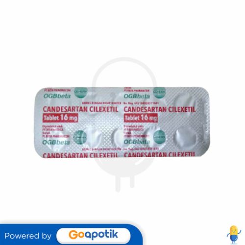 CANDESARTAN CILEXETIL OGB BETA 16 MG STRIP 10 TABLET