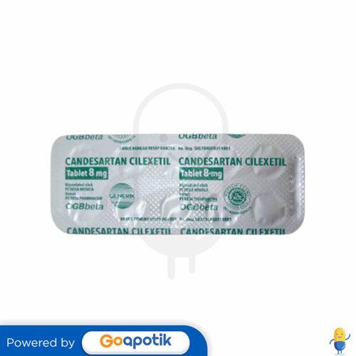 CANDESARTAN CILEXETIL OGB BETA 8 MG STRIP 10 TABLET