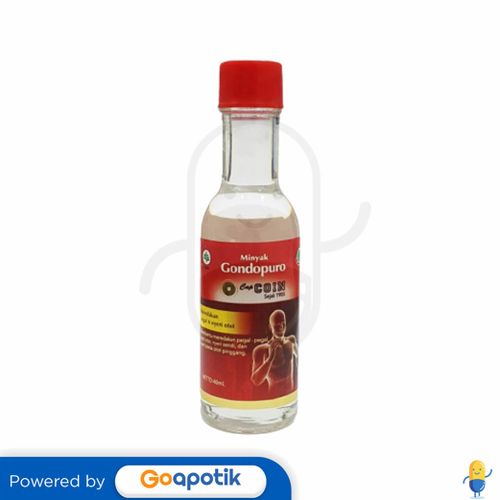 CAP COIN MINYAK GONDOPURO 40 ML BOTOL KACA