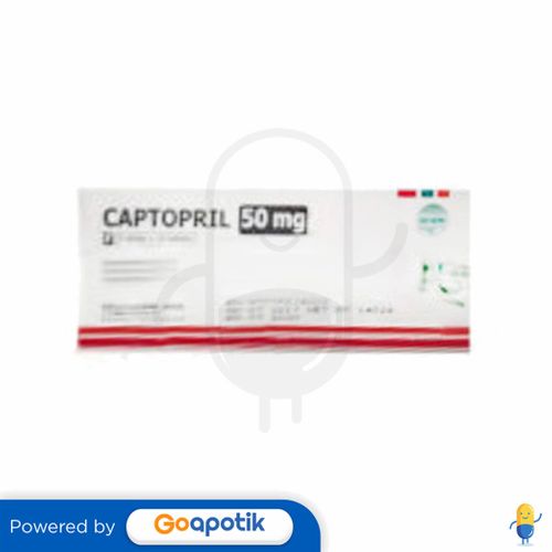 CAPTOPRIL HEXPHARM 50 MG BOX 50 TABLET