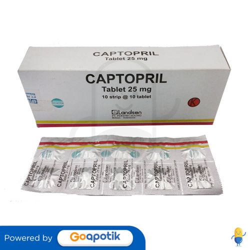 CAPTOPRIL PERTIWI AGUNG 25 MG BOX 100 TABLET