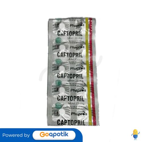 CAPTOPRIL PHAPROS 25 MG TABLET