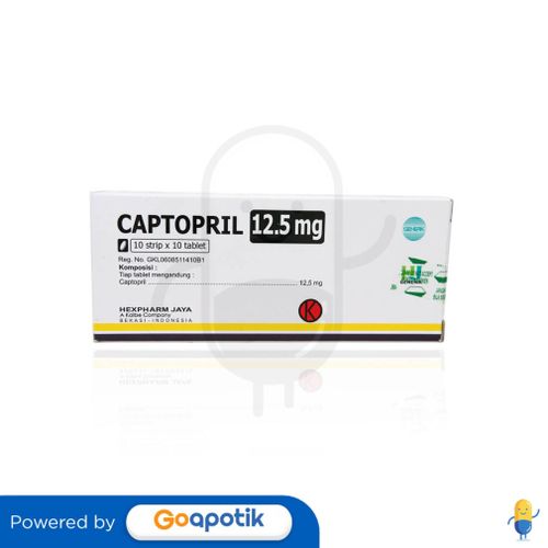 CAPTOPRIL HEXPHARM 12.5 MG BOX 50 TABLET