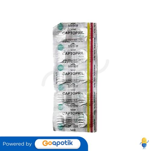 CAPTOPRIL KIMIA FARMA 25 MG TABLET