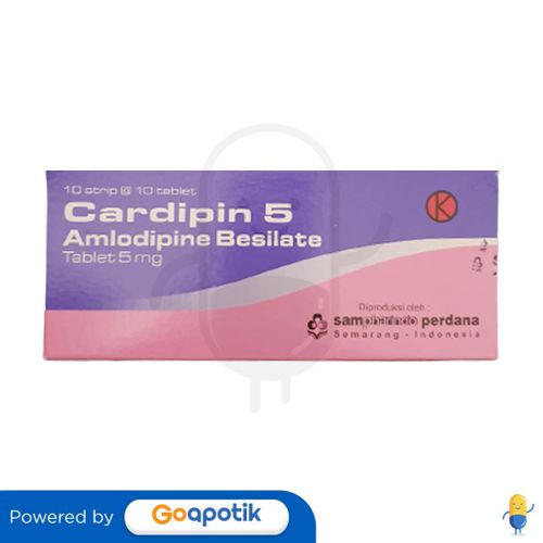 CARDIPIN 5 MG BOX 100 TABLET