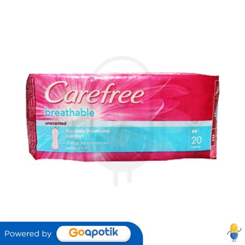 CAREFREE BREATHABLE SCENT PANTYLINER ISI 20 PCS
