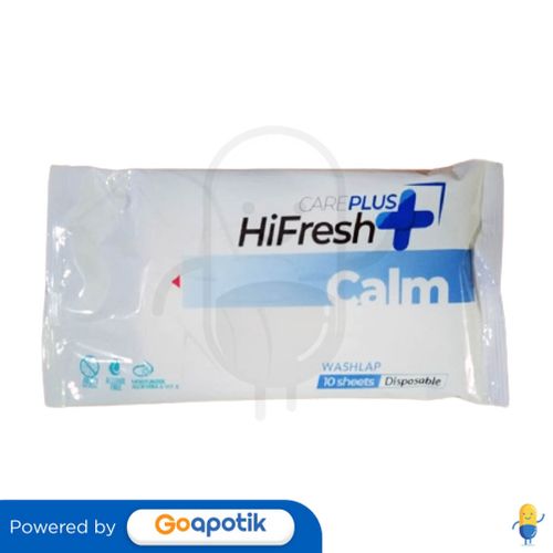 CAREPLUS HIFRESH CALM WASHLAP PACK 10 SHEETS