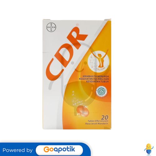 CDR RASA JERUK MANDARIN TUBE 20 TABLET