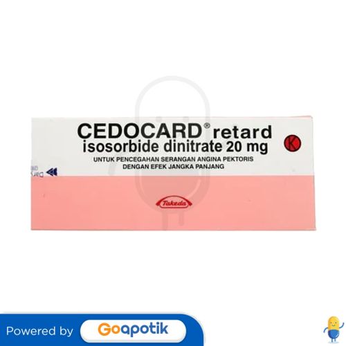 CEDOCARD RETARD 20 MG BOX 60 TABLET