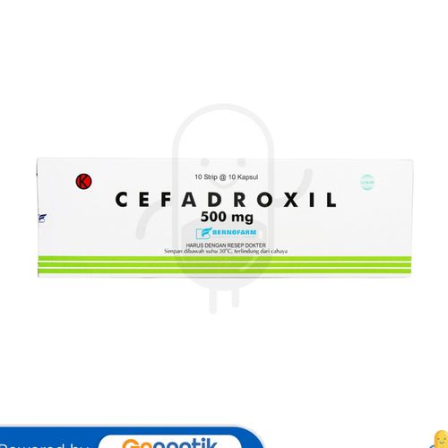 CEFADROXIL MONOHYDRATE BERNOFARM 500 MG BOX 100 KAPSUL