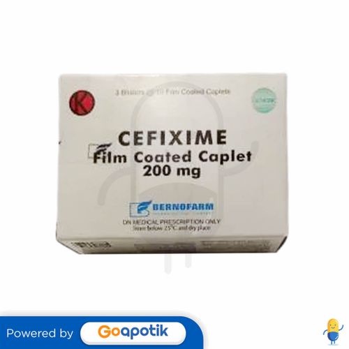 CEFIXIME TRIHYDRATE BERNOFARM 200 MG BOX 30 KAPLET