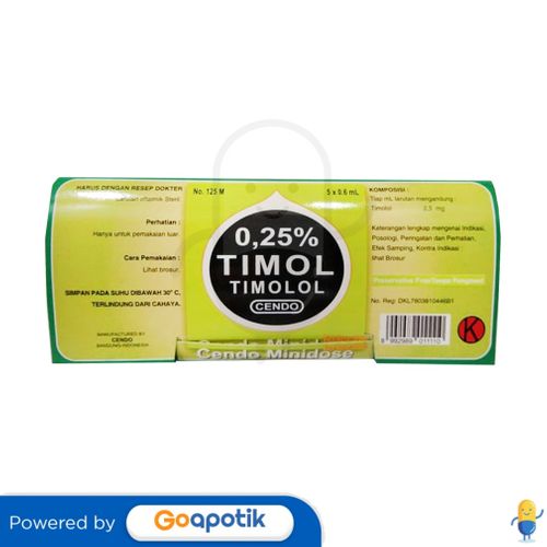 CENDO TIMOL 0,25% - 5 X 0.6 ML MINIDOSE