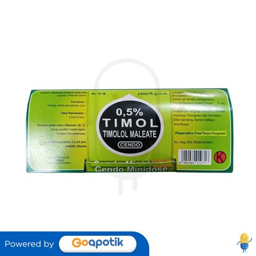 CENDO TIMOL 0,5% 5 X 0.6 ML MINIDOSE