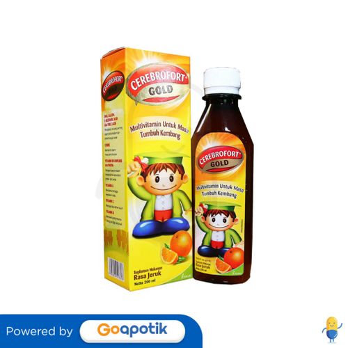 CEREBROFORT GOLD RASA STRAWBERRY SIRUP 200 ML