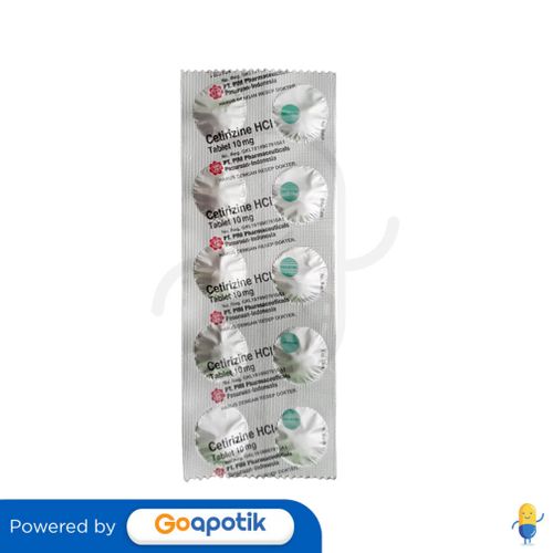 CETIRIZINE HCL PIM 10 MG STRIP 10 TABLET