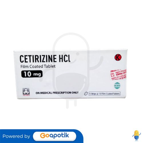 CETIRIZINE HCL PROMED 10 MG BOX 50 TABLET